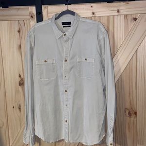 Lucky Brand XXL used Mason Wear Long Sleeve Button Up tinsel color